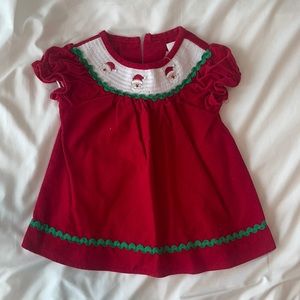 Smocked Santa Dress